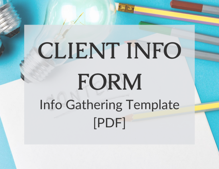 Read more about the article Client Info Gathering Form – PDF