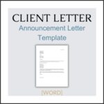 Client Letter - Announcement Letter Template [WORD]